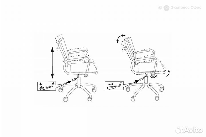 Кресло для руководителя Бюрократ CH-993-LOW/blue