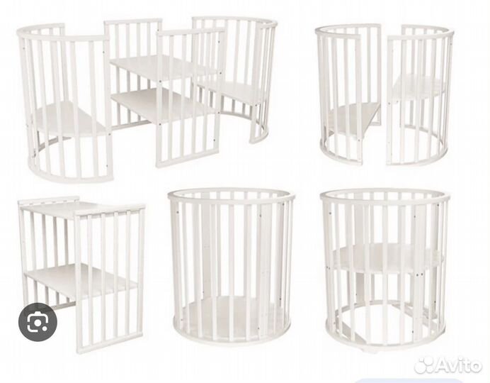 Детская кроватка трансформер с маятником