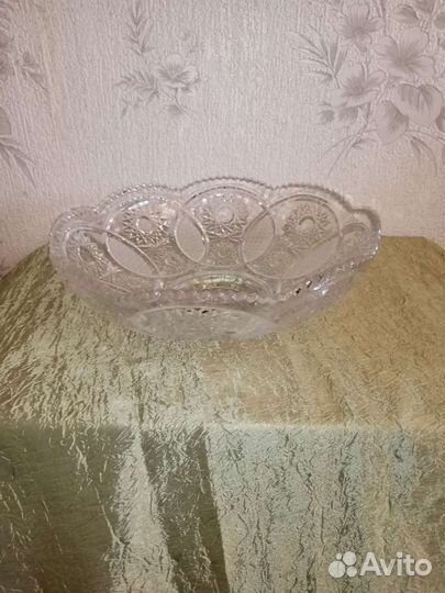 Салатник хрустальный