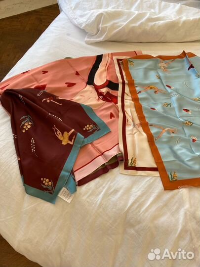 Шёлковый платок с балеринами