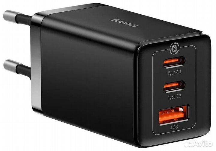 Зарядное устройство Baseus GaN5 Pro 65W, с кабелем