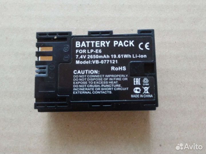 Аккумулятор для фотоаппарата Canon