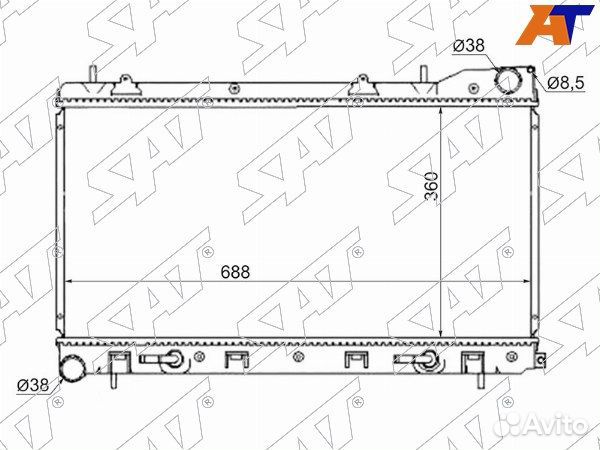 Радиатор subaru, subaru forester, subaru forester SG# 02-08, subaru impreza, subaru impreza GD# 00-0