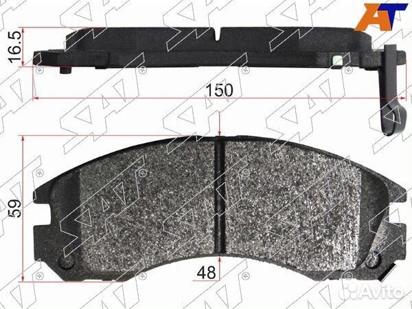 Колодки тормозные Передние mitsubishi lancer evolu