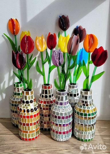 Цветы из стекла. Фьюзинг