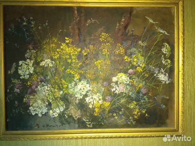 Картина академика Ст. Молодых маслом на холсте