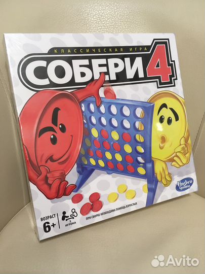 Новая Игра головоломка Hasbro Собери 4