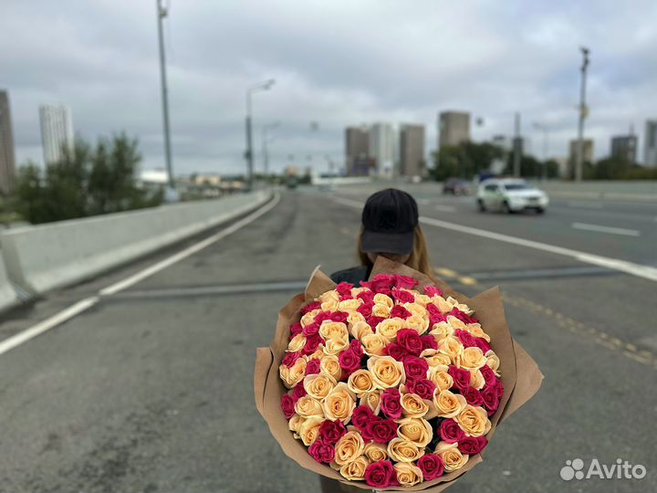 101 роза С Доставкой