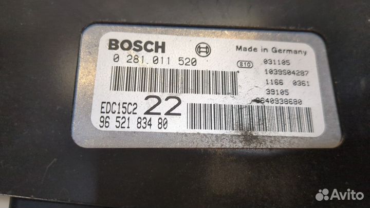 Блок управления двигателем Peugeot 406, 2003