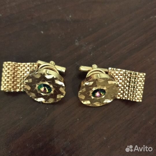 Запонки горный хрусталь СССР. Кинореквизит