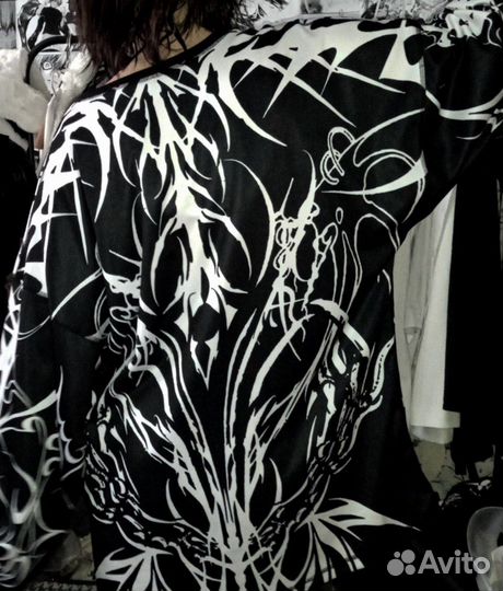 Лонгслив у2к дрейн с принтом Армор