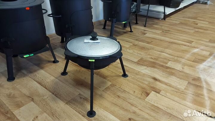 Казан 12 литров на треноге, комплект