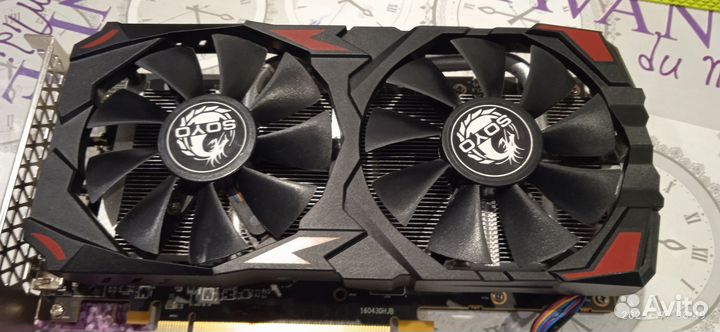 Видеокарта Rx 580 8gb 2048sp нерабочая
