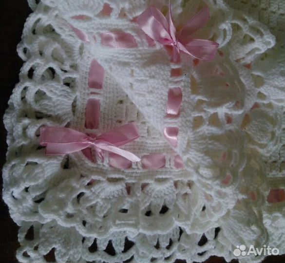 Пледы детские крючком