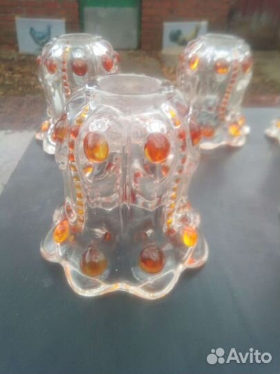 Винтажные стеклянные плафоны