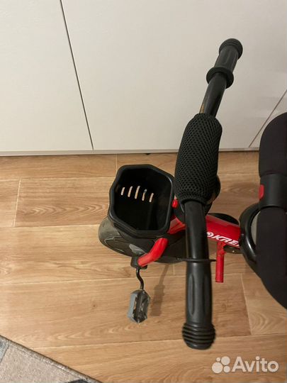 Велосипед трехколесный kreiss с тентом красный