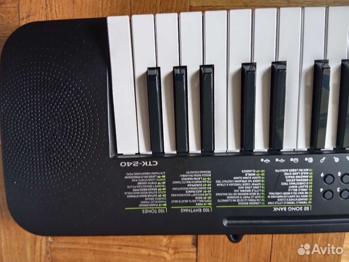 Синтезатор casio ctk-240, 49 клавиш полноразмерных