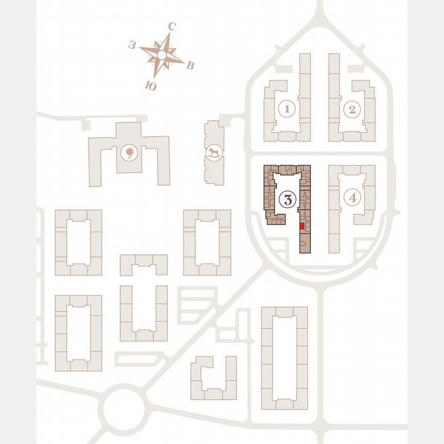 2-к. квартира, 54,4 м², 1/4 эт.