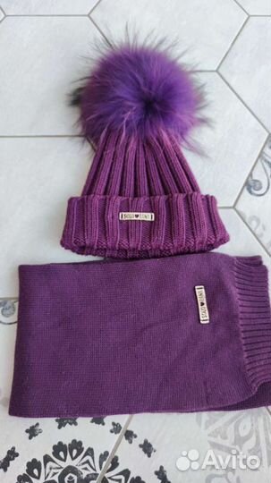 Комплект шапка, шарф solorana 5-10 лет