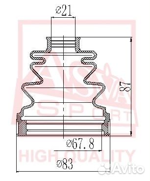 Пыльник ШРУСа hyundai/KIA ceed 07- компл.(без смаз