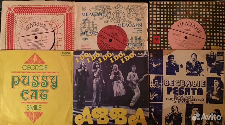 Пластинки (жёсткие, гибкие, 2 шт сорокопятки)