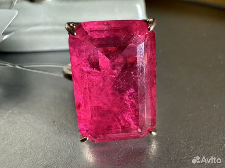 Кольцо с рубеллитом 10.75 ct