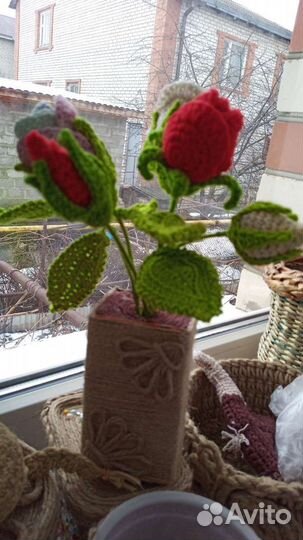 Цветы связанные крючком