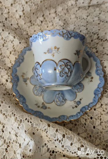 Голубая чашка. Дулево