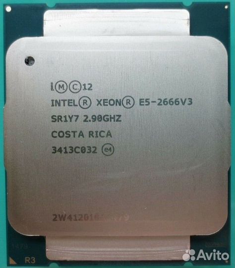 Мощный Xeon E5-2666 V3 x10/20. LGA2011 135Watt