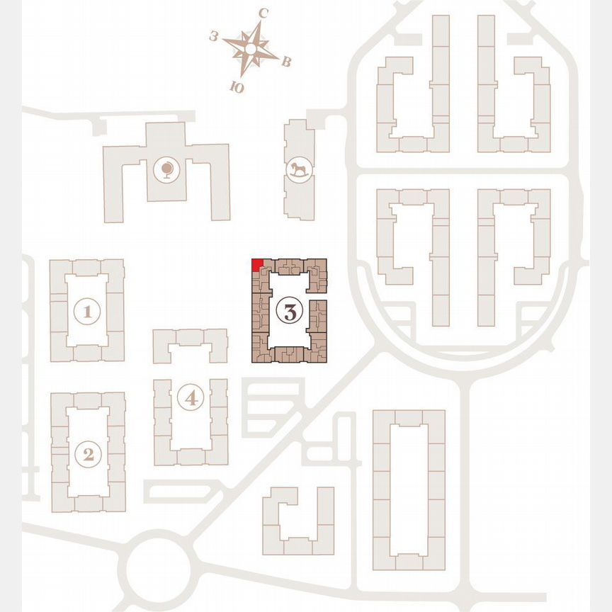 3-к. квартира, 89,4 м², 1/4 эт.