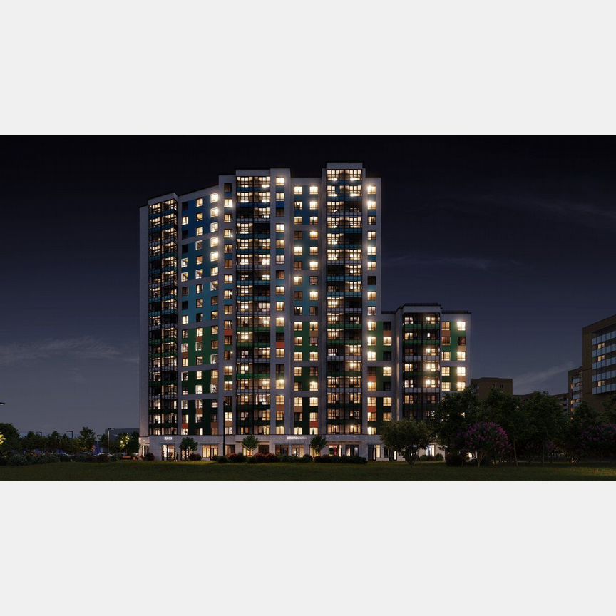 Квартира-студия, 21,6 м², 9/18 эт.