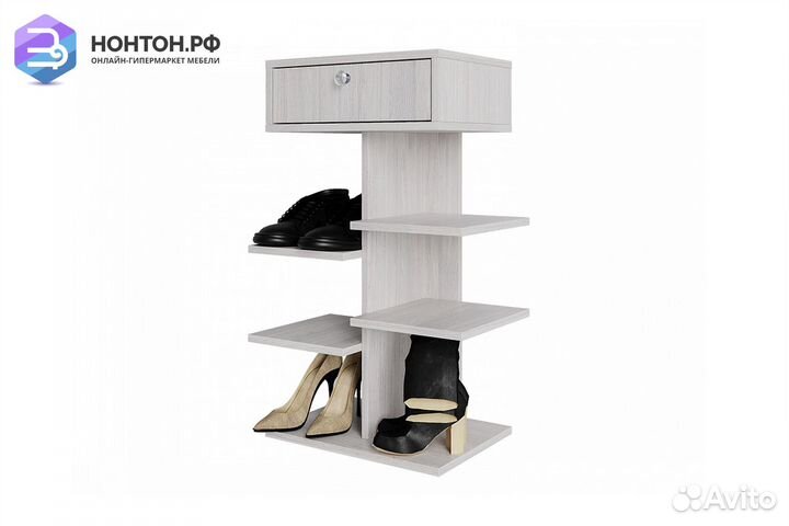 Тумба для обуви Ион ясень белый