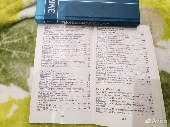 Биология в таблицах