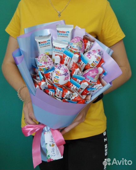 Съедобный сладкий шоколадный букет набор бокс