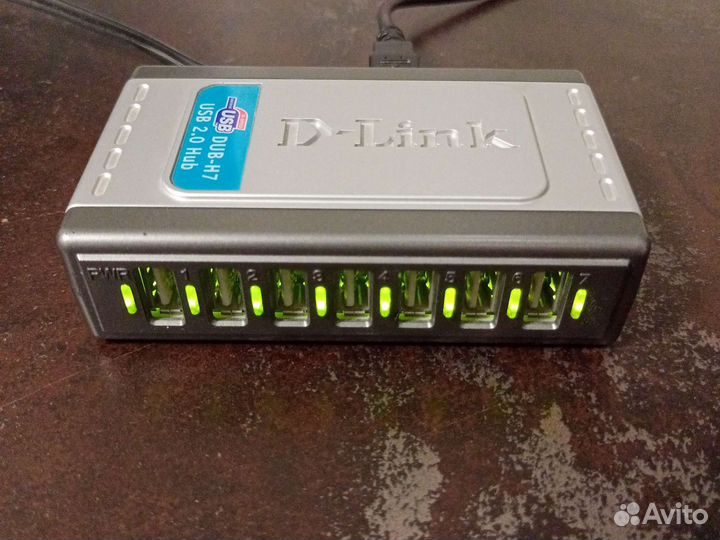 USB хаб с блоком питания на 7 портов D-Link DUB-H7