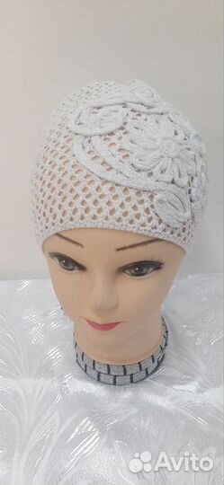 Ажурные берет, кепка, шапочка