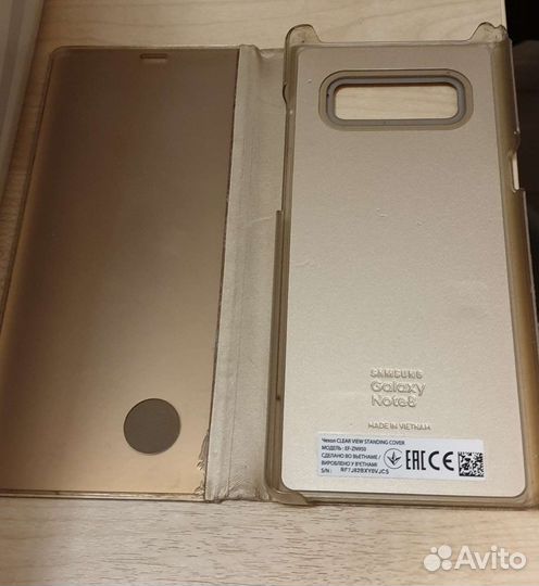 Чехол на samsung galaxy note 8 clear view
