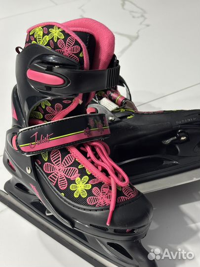 Коньки детские раздвижные 30-33