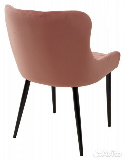 Стул sorrel bluvel-52 pink черный велюр розовый