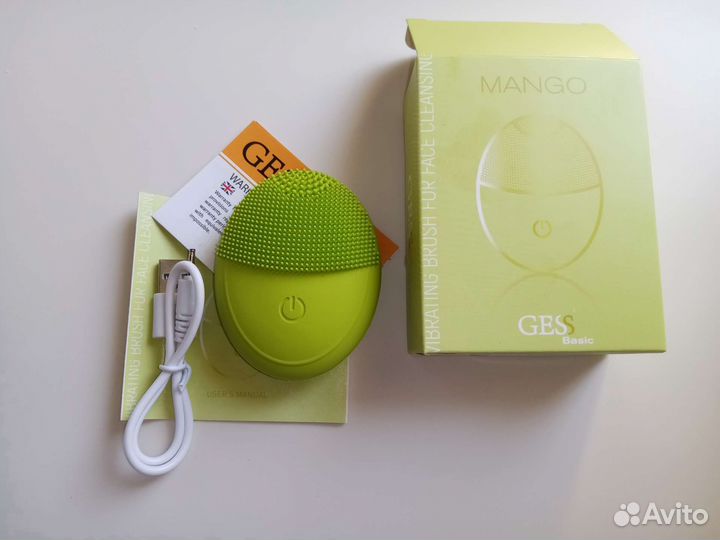 Щётка массажер по уходу за кожей лица gess Mango