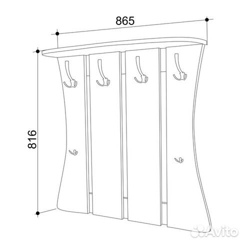 Вешалка настенная