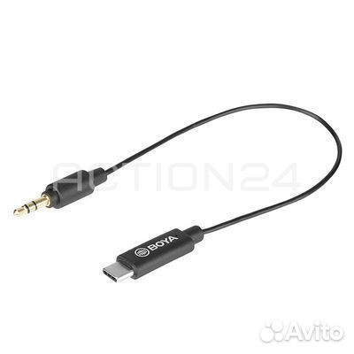 Переходник Boya BY-K2 3,5 мм.TRS (Папа) на Type-C