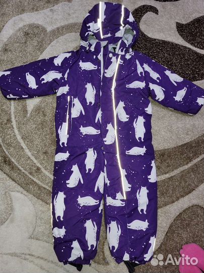 Зимний комбинезон для девочки 98