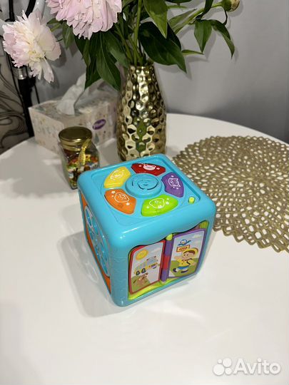 Развивающий кубик baby go со светом и музыкой