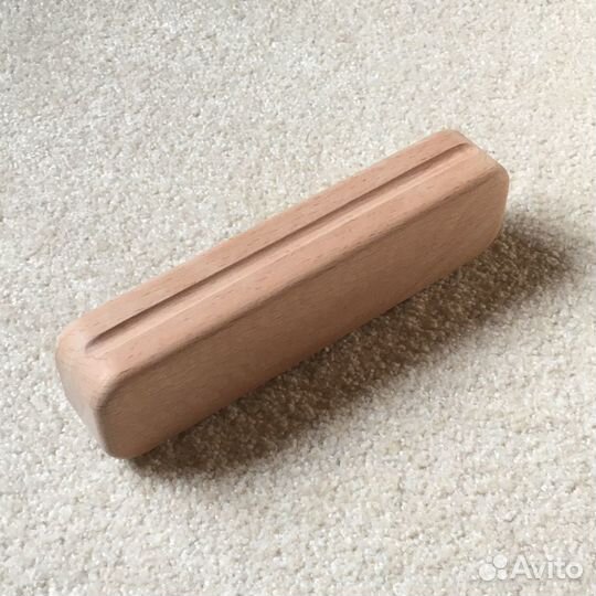 Колодка для вто двусторонний утюжок (бук) с желобк
