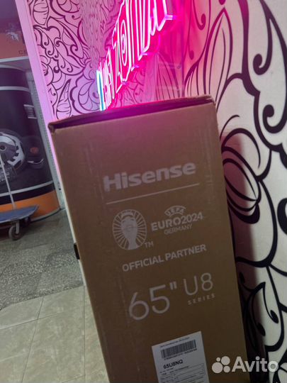 Телевизор Mini LED Hisense 65U8NQ чек гарантия