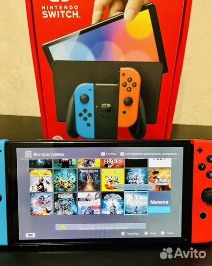 Ппрошитая Nintendo Switch Oled + Множество Игр