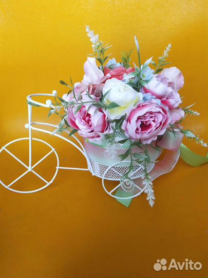 Цветочный велосипед