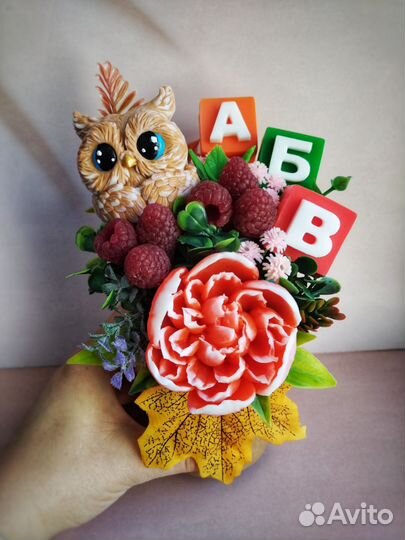 Мыло ручной работы Букет Учителю