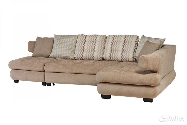 Диван угловой правый неаполь Тесс03+б/п Симметрика